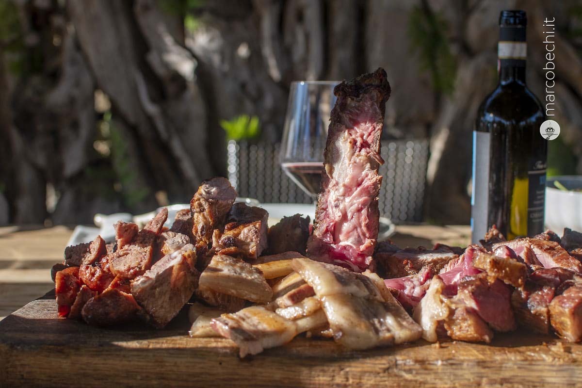 La carne alla griglia, un must per Terre di Baccio