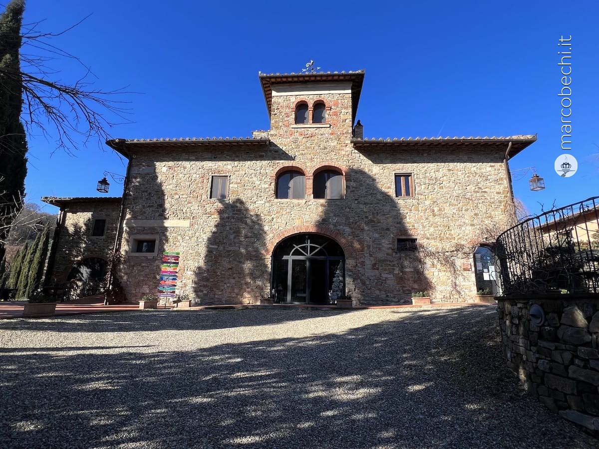 Il corpo centrale dell'Agriturismo Terre di Baccio