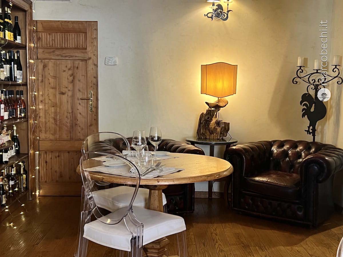 Un particolare della sala al piano soprastante