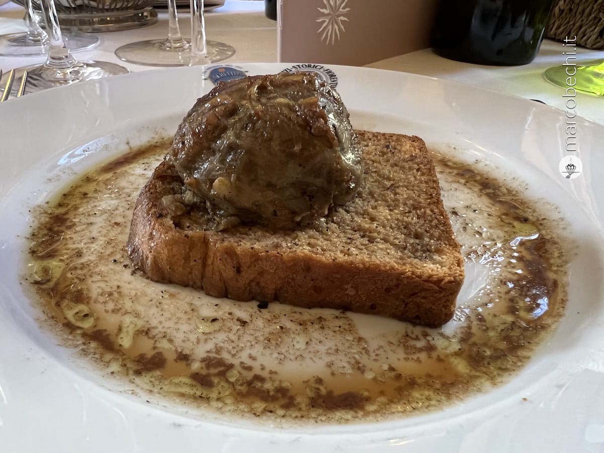 Fegatello su pan briosciato