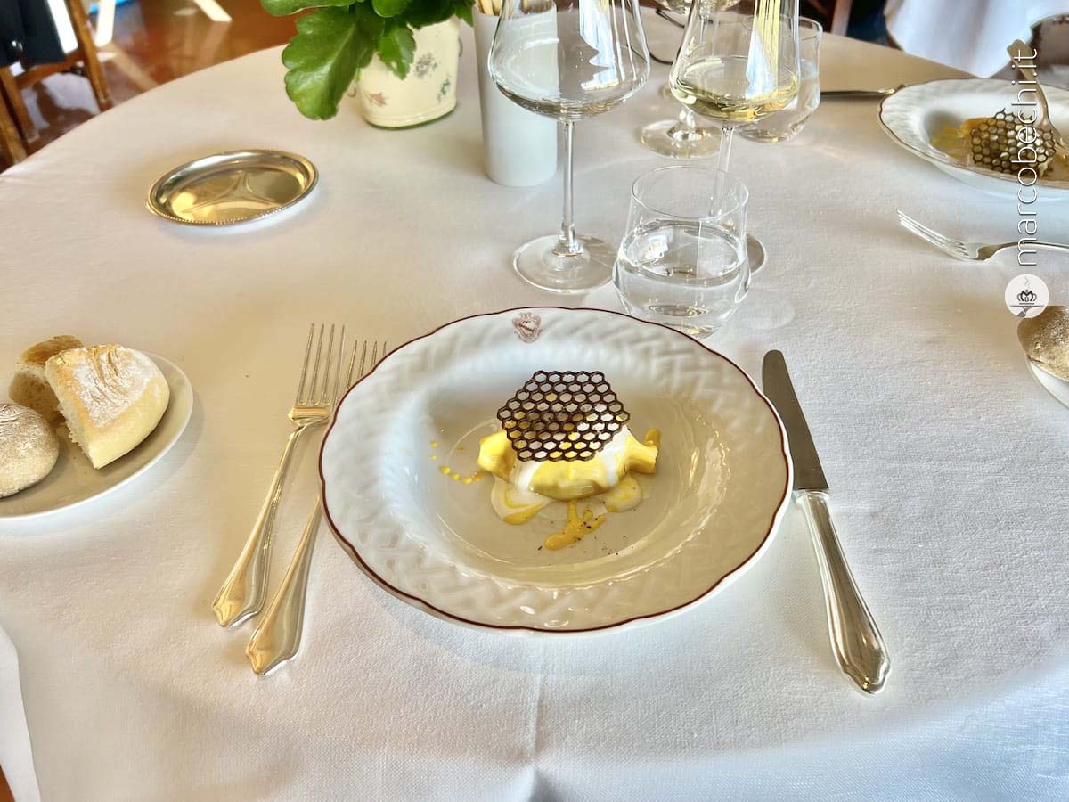 Torta co’ i Bischeri servita con Gelato Buontalenti
