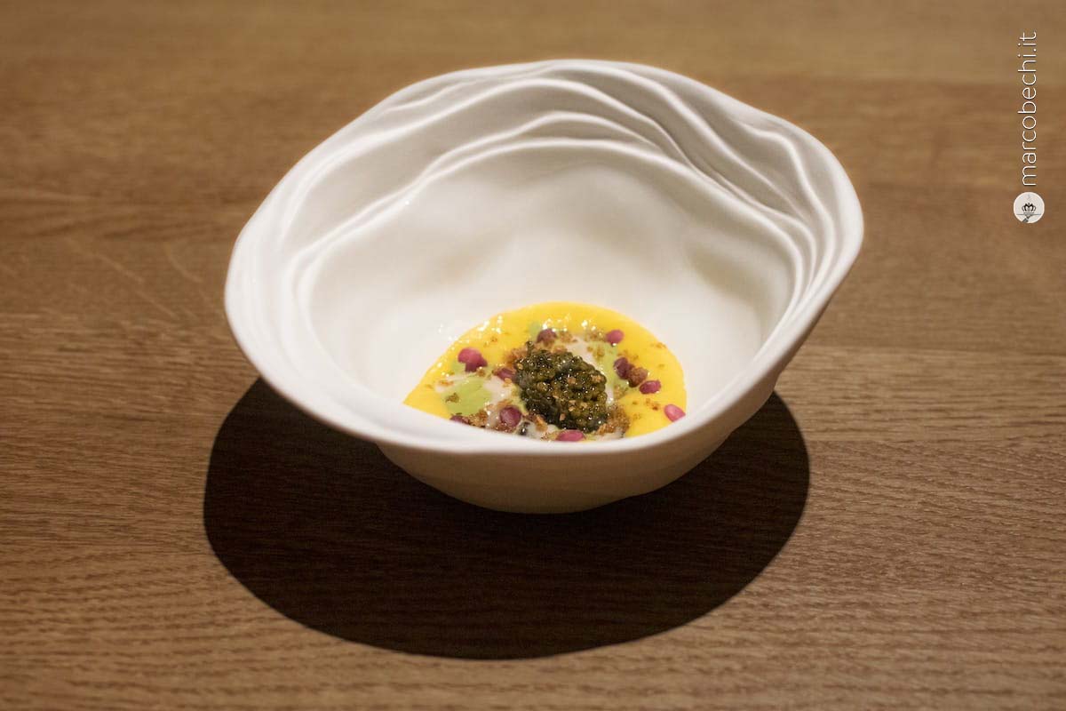 Ostrica tiepida, zabaione e caviale