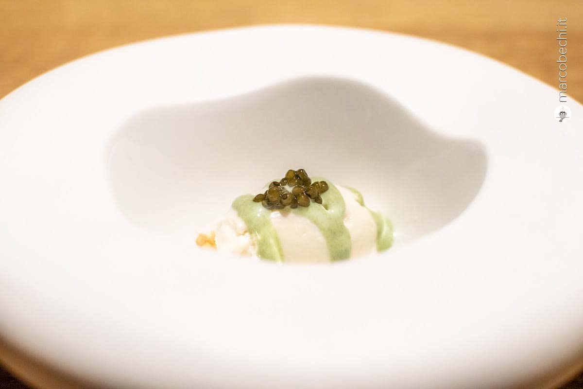 Gelato al cavolfiore e mandorle