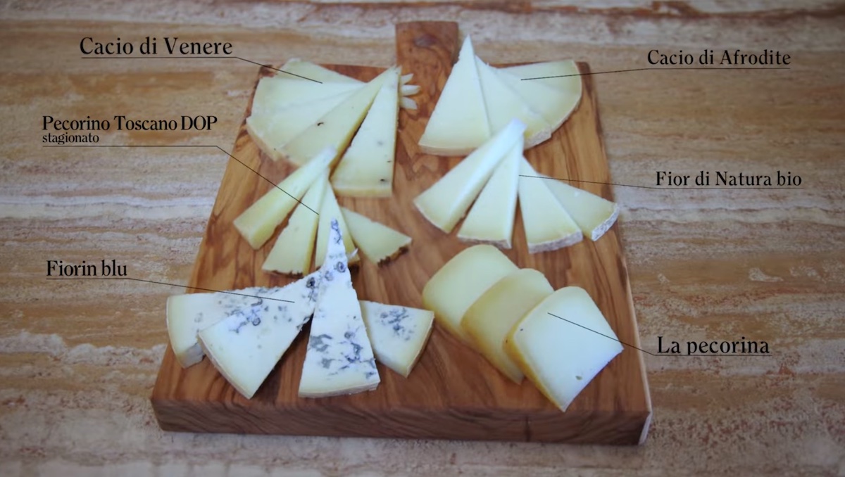 Esermpio di degustazione di formaggi