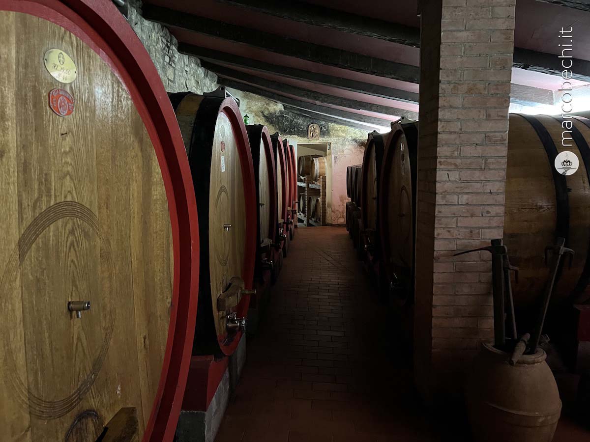 La cantina della Fattoria dei Barbi