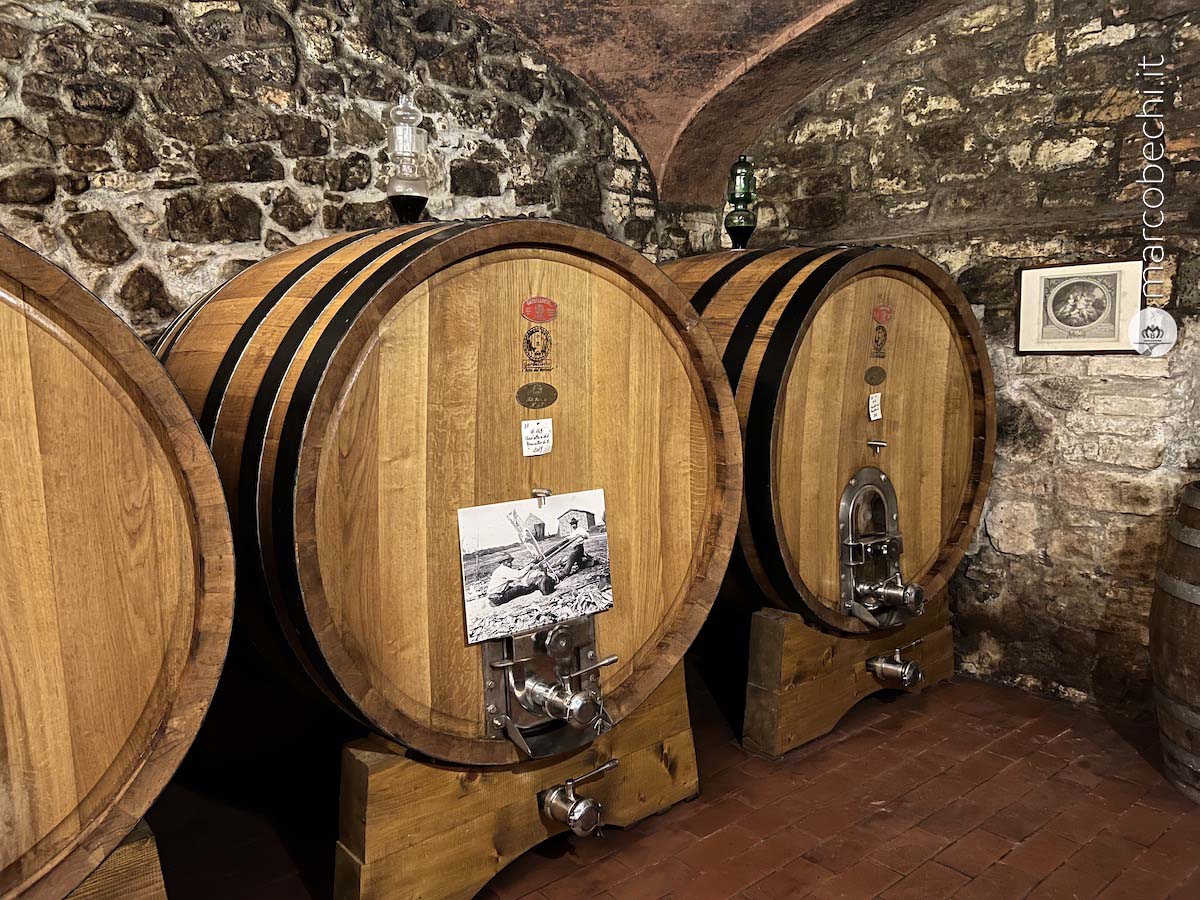 La cantina della Fattoria dei Barbi