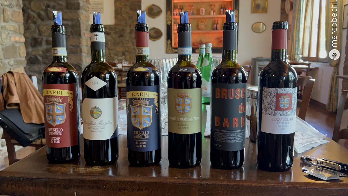 I vini in degustazione