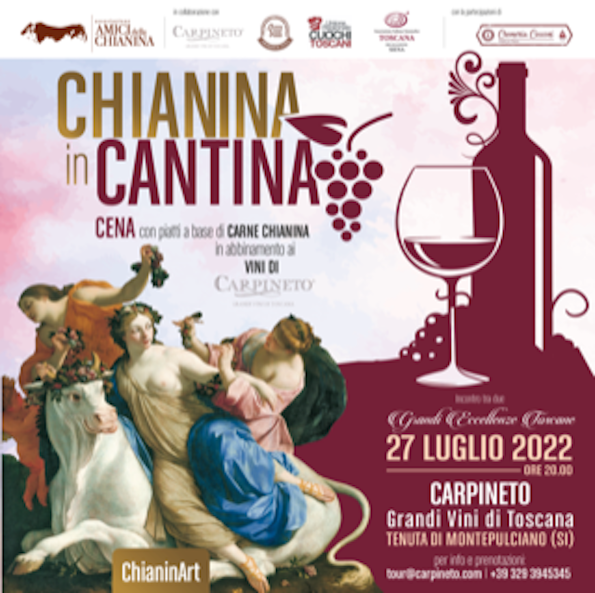 Chianina in Cantina a Carpineto Montepulciano