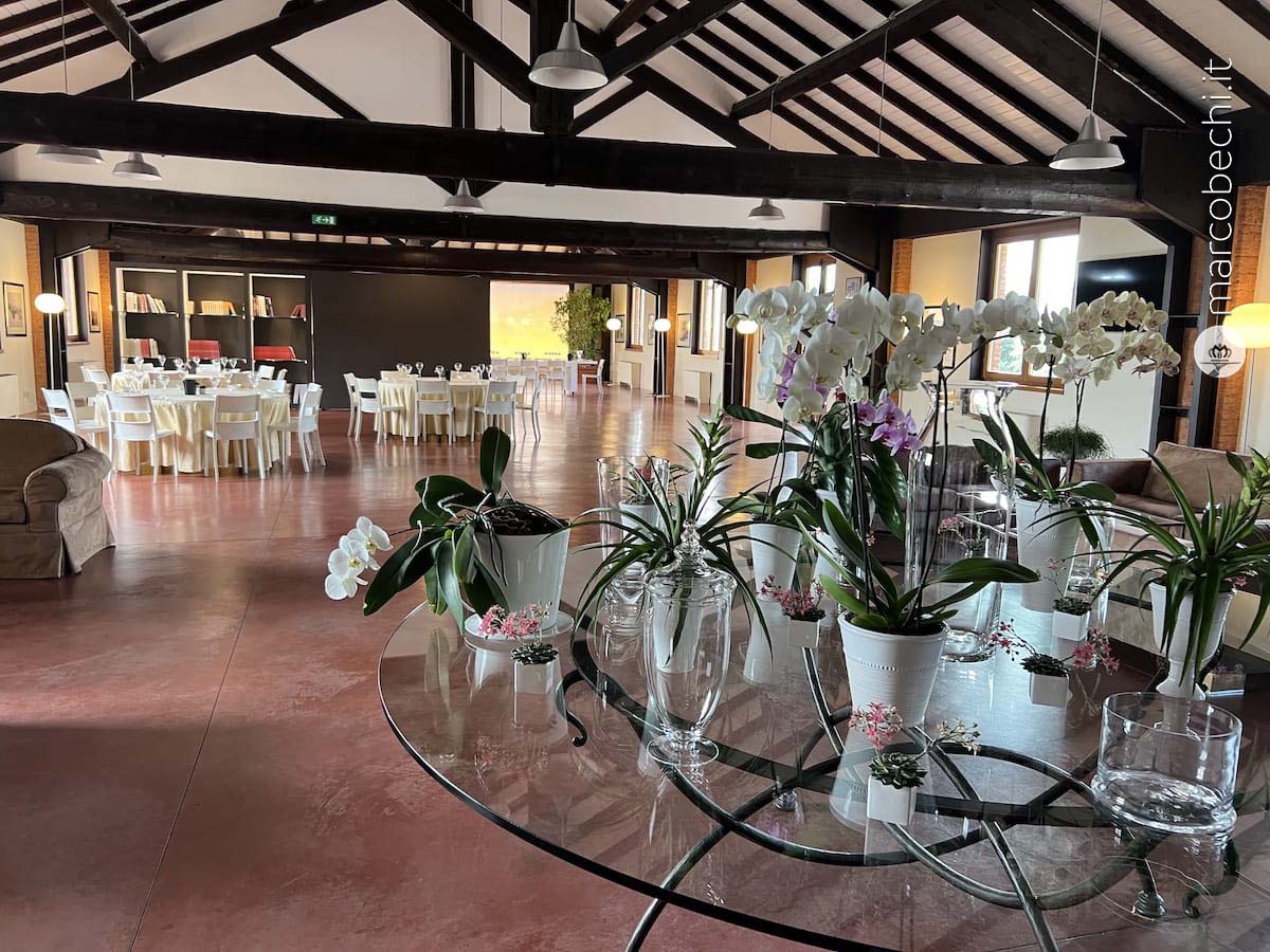 La sala degustazione ed eventi