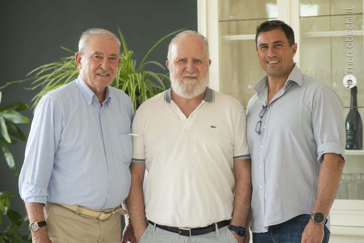Antonio Moretti, Marco Bechi e il direttore ed enologo Gian Luca Uccelli