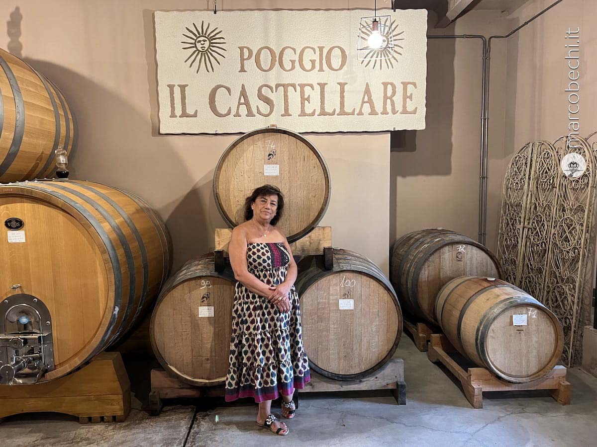 Simone Rugiati a cena da Poggio Il Castellare Montalcino