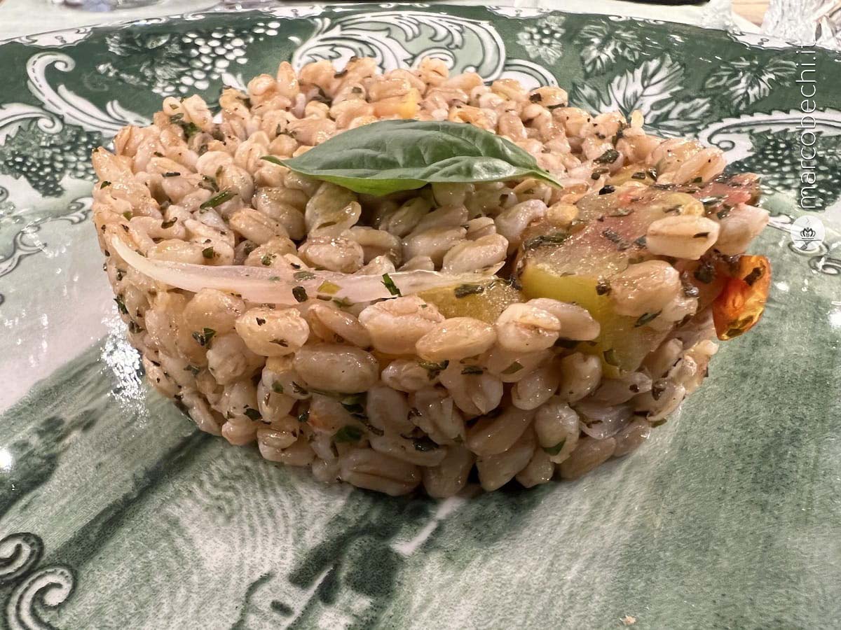 Insalata di farro con aromi mediterranei