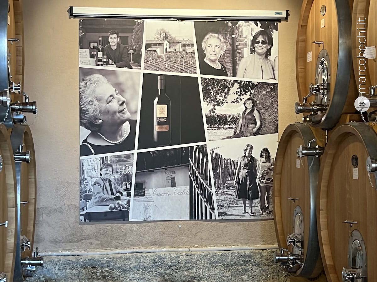 Le donne di famiglia in cantina