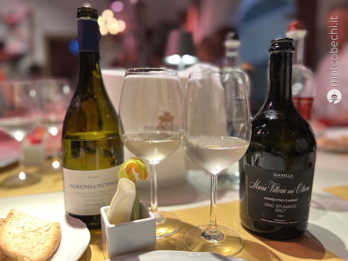 I vini serviti a tavola