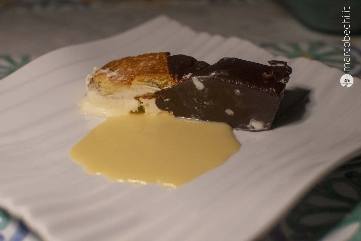 Il dessert Cassatina col cantuccio