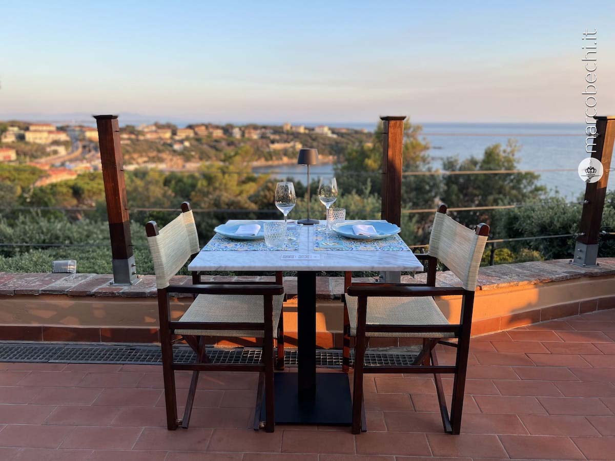 Ora d'Aria Dai Dai a Castiglioncello ed il panorama dalla terrazza