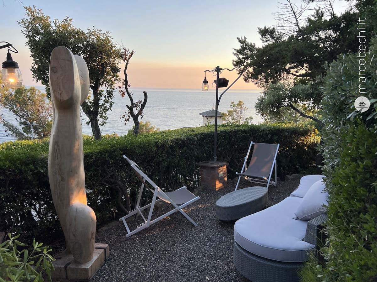 Le aree private in giardino