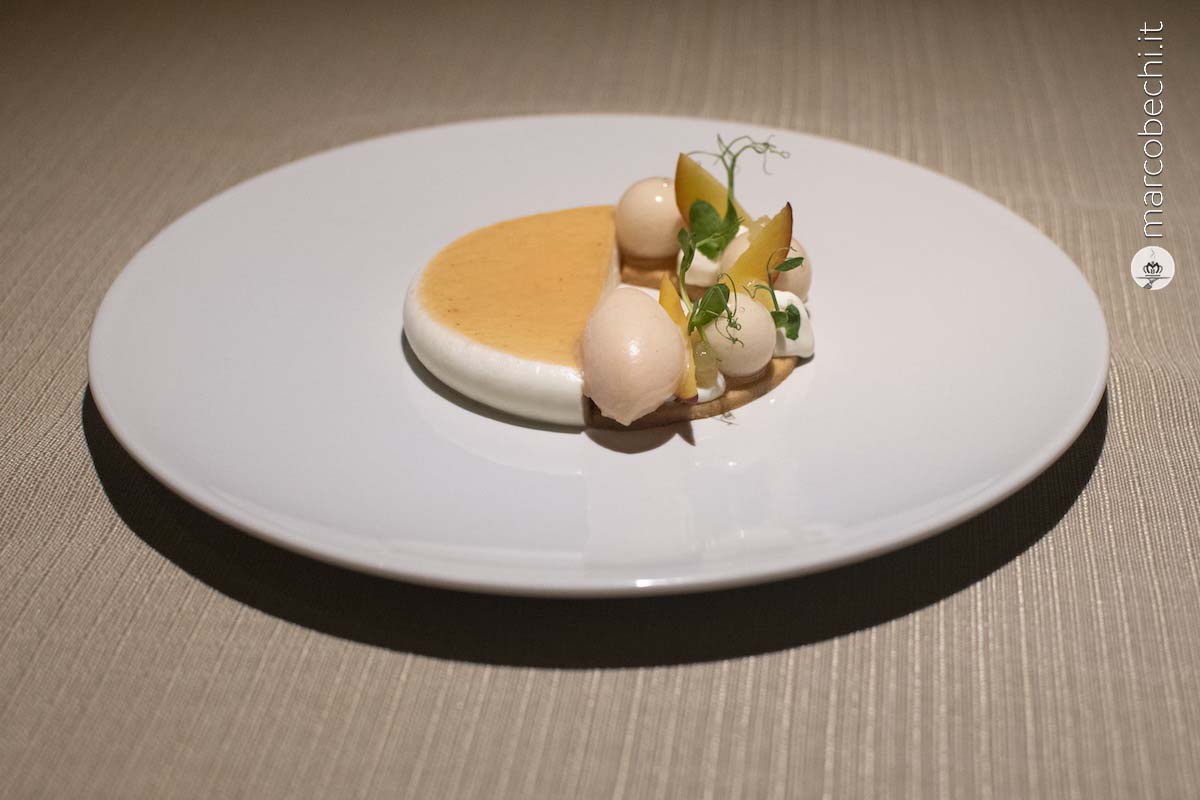 Creme freiche, lime, pesca