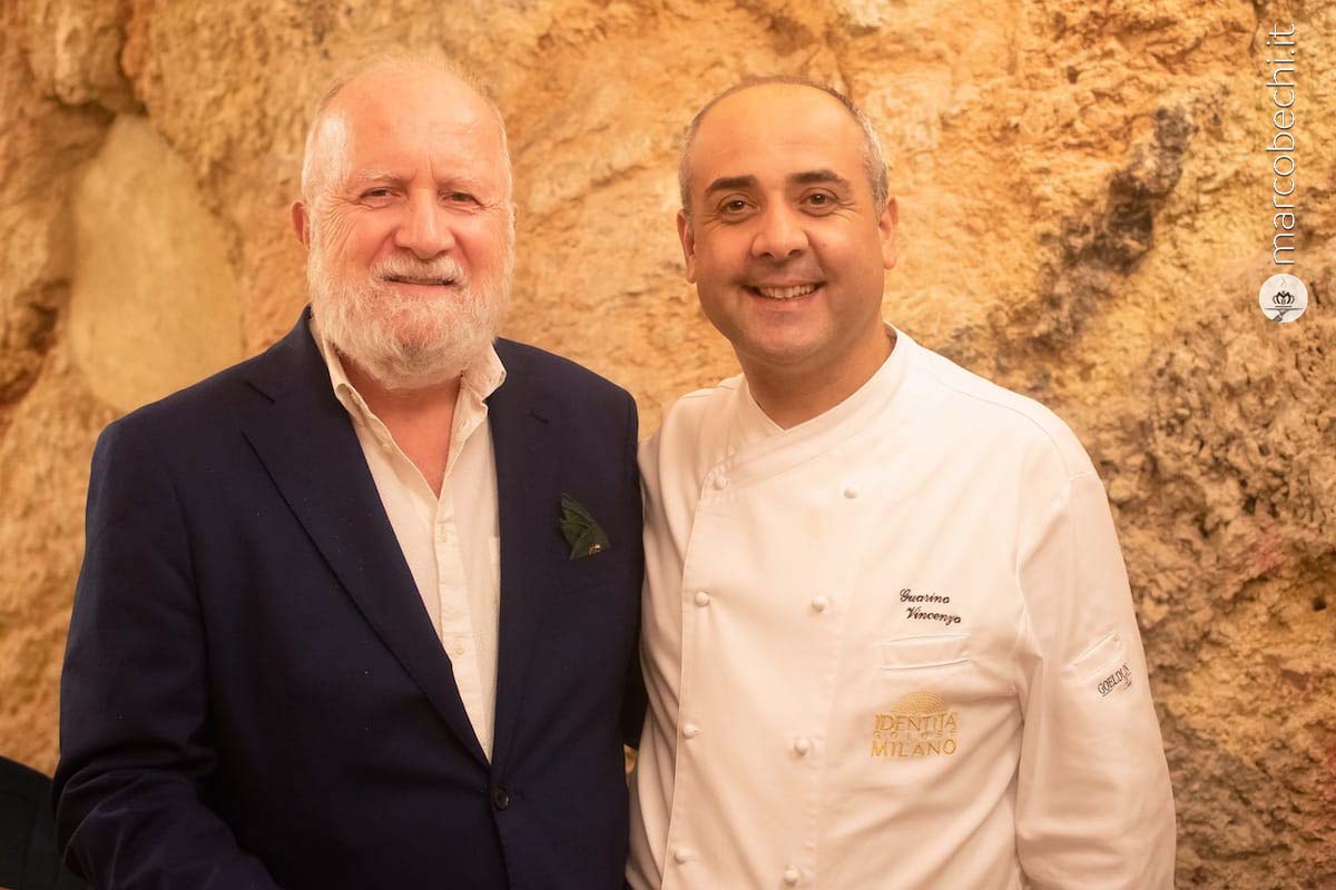 Marco Bechi e lo chef Vincenzo Guarino