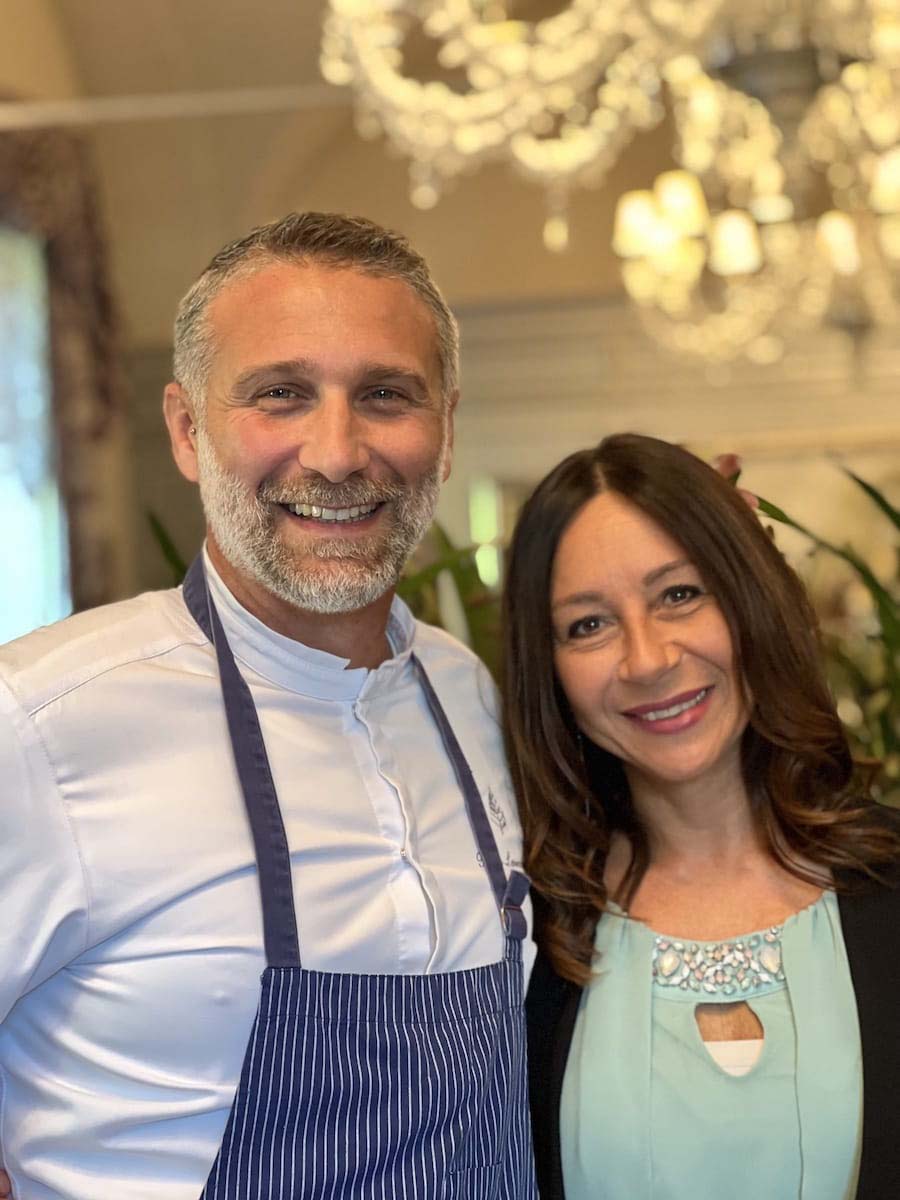 Lo chef Paolo Lavezzini e Sara Cintelli