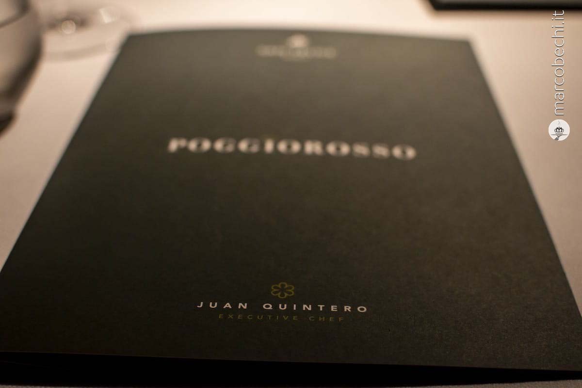 Il menù de Il Poggio Rosso