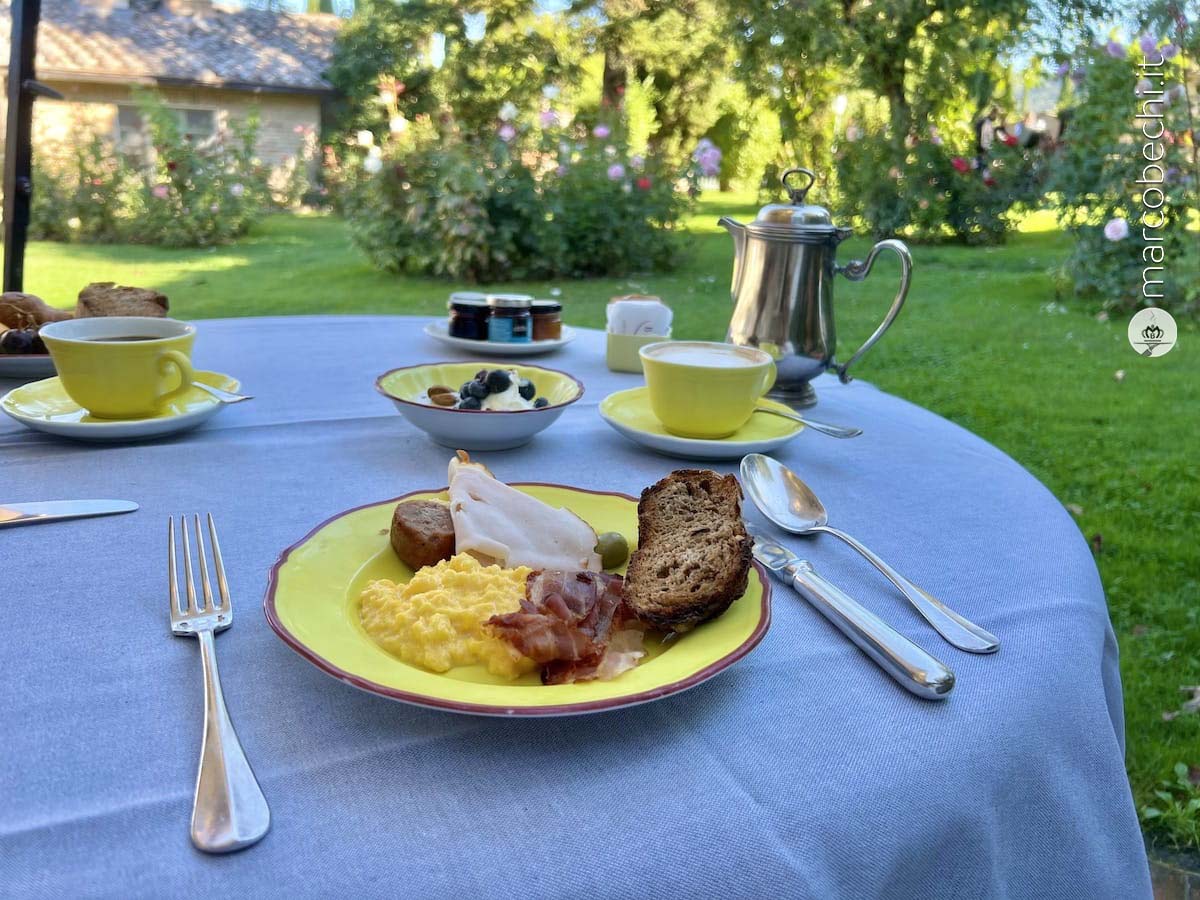La colazione a Borgo San Felice