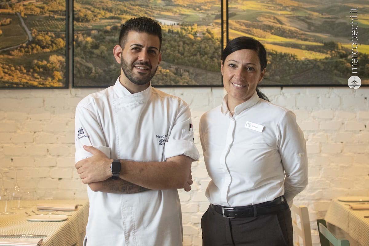 Lo chef Matteo Cervini e la Restaurant Manager Giusy Passarello