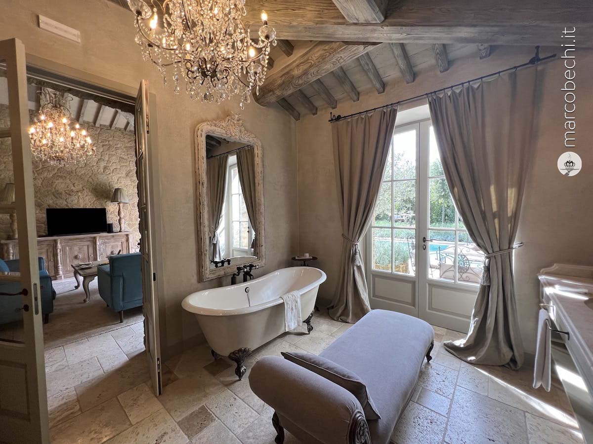 Il bagno della Pool Suite