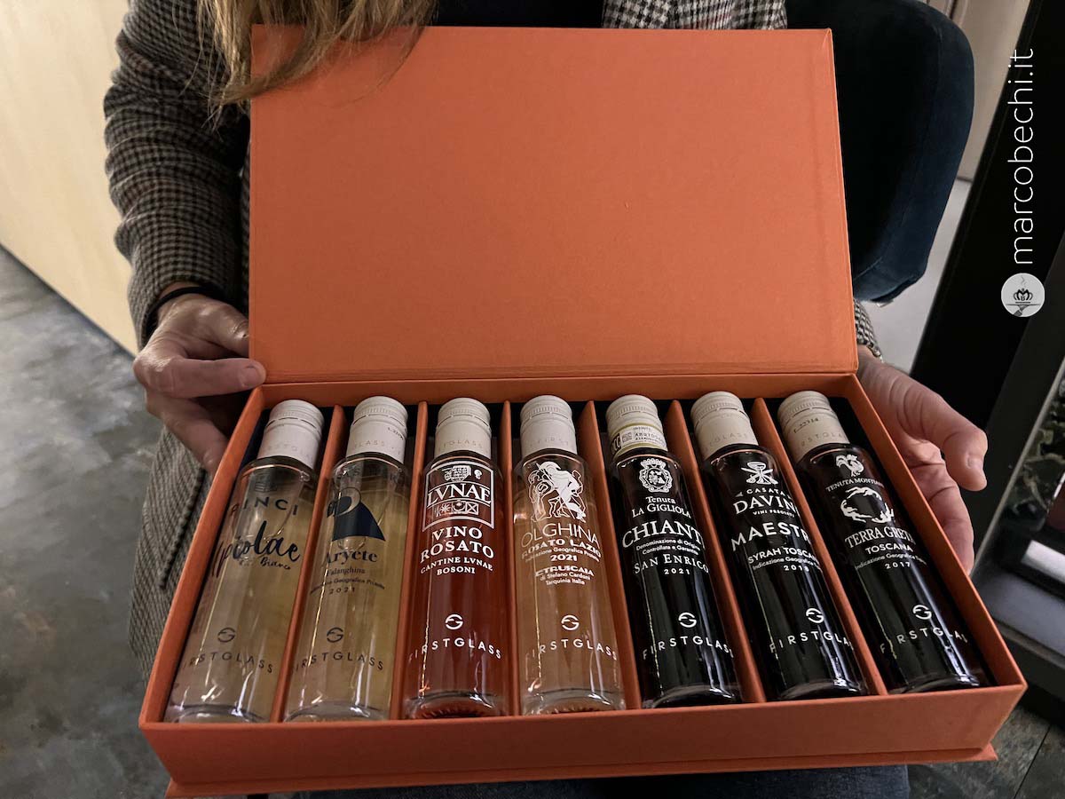 Il packaging Fist Glass da 7 bottiglie