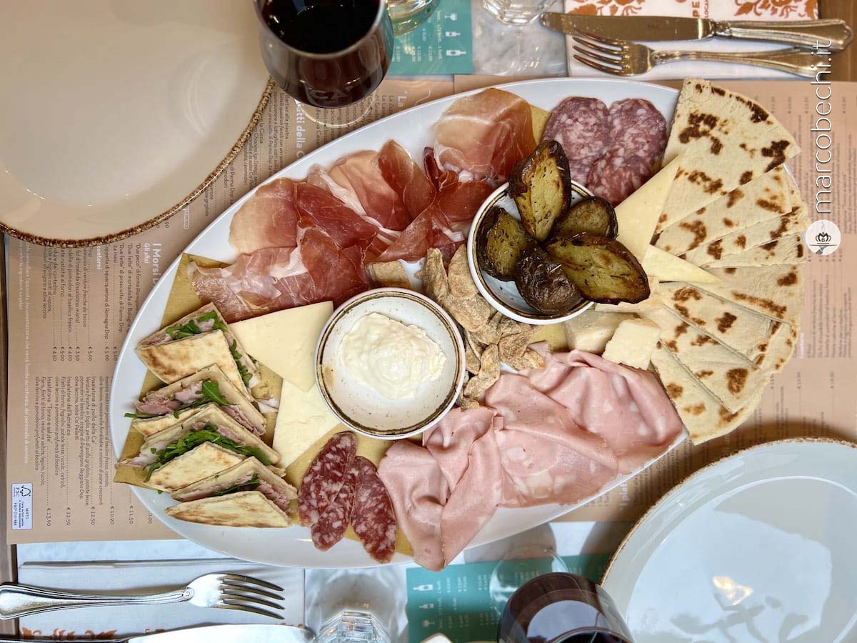 Il Gran piatto del Passatore con Piadina