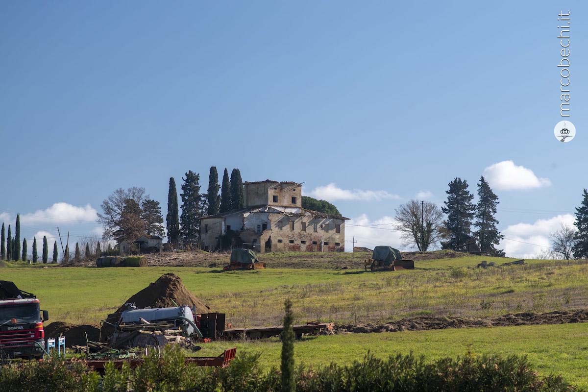 Il panorama introno alla cantina di Villa Saletta