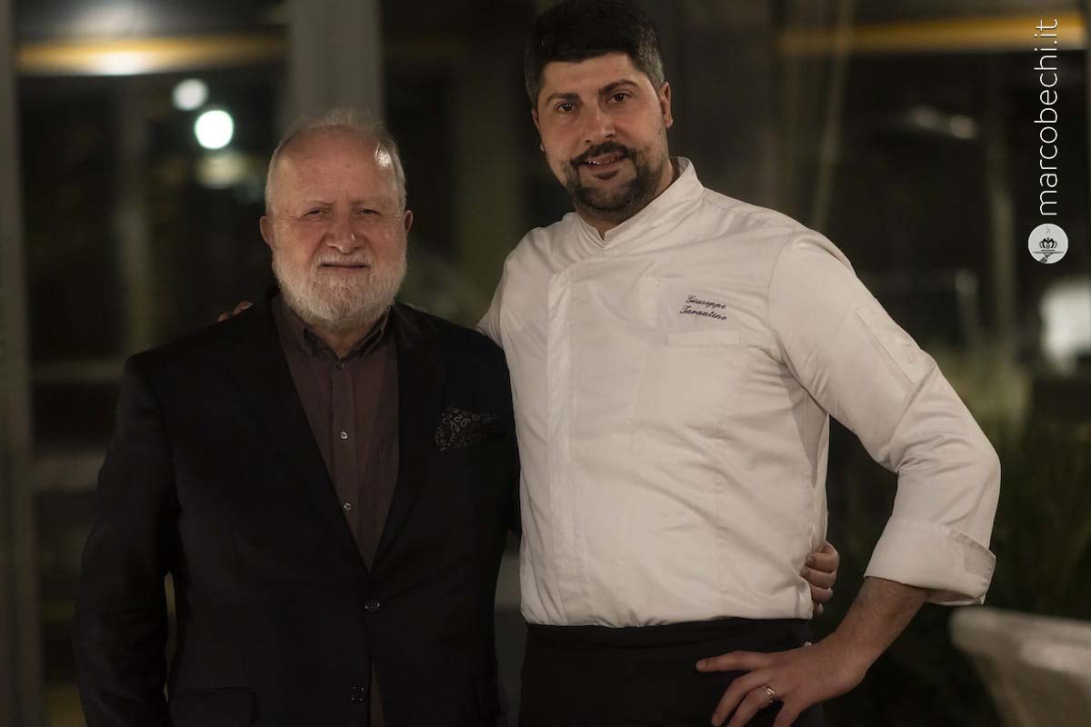 Marco Bechi e lo chef Giuseppe Tarantino