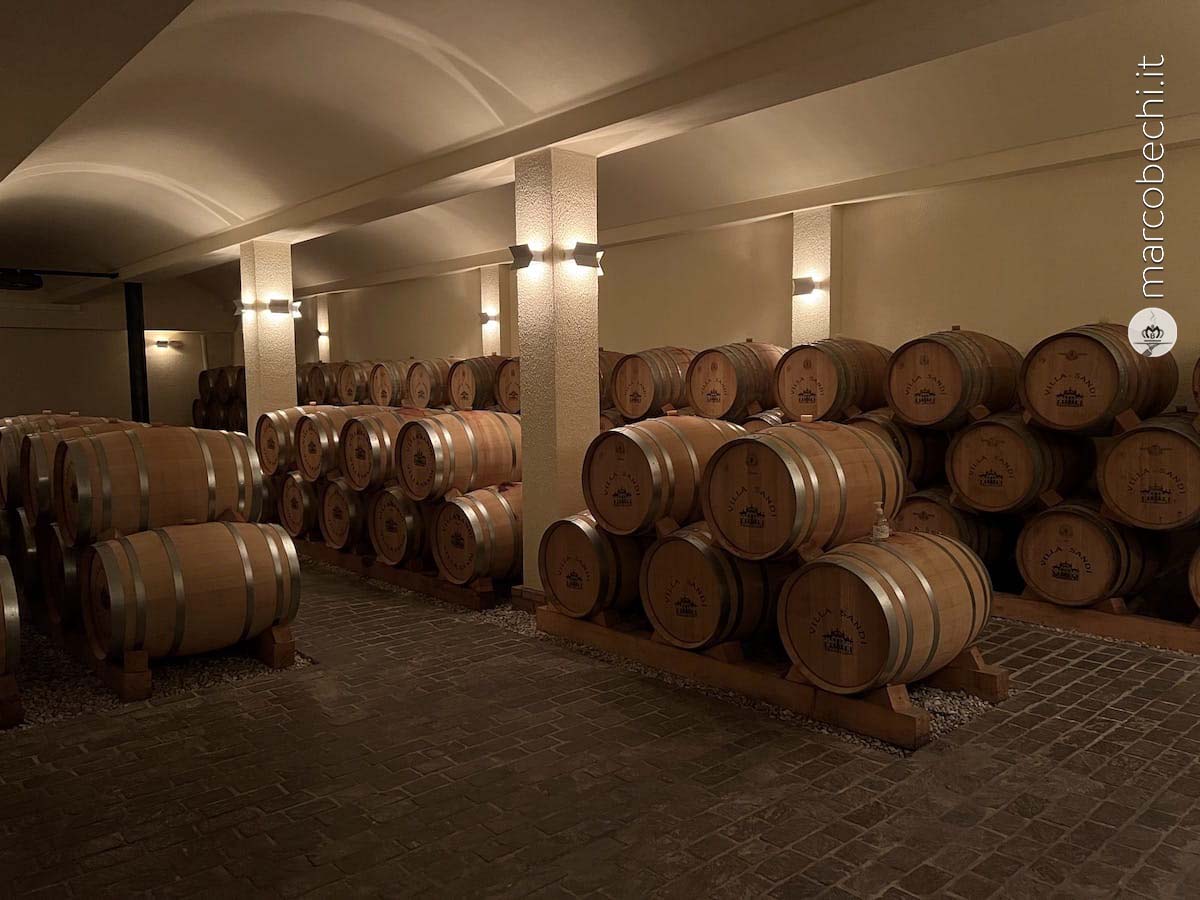 La barriccaia di Villa Sandi