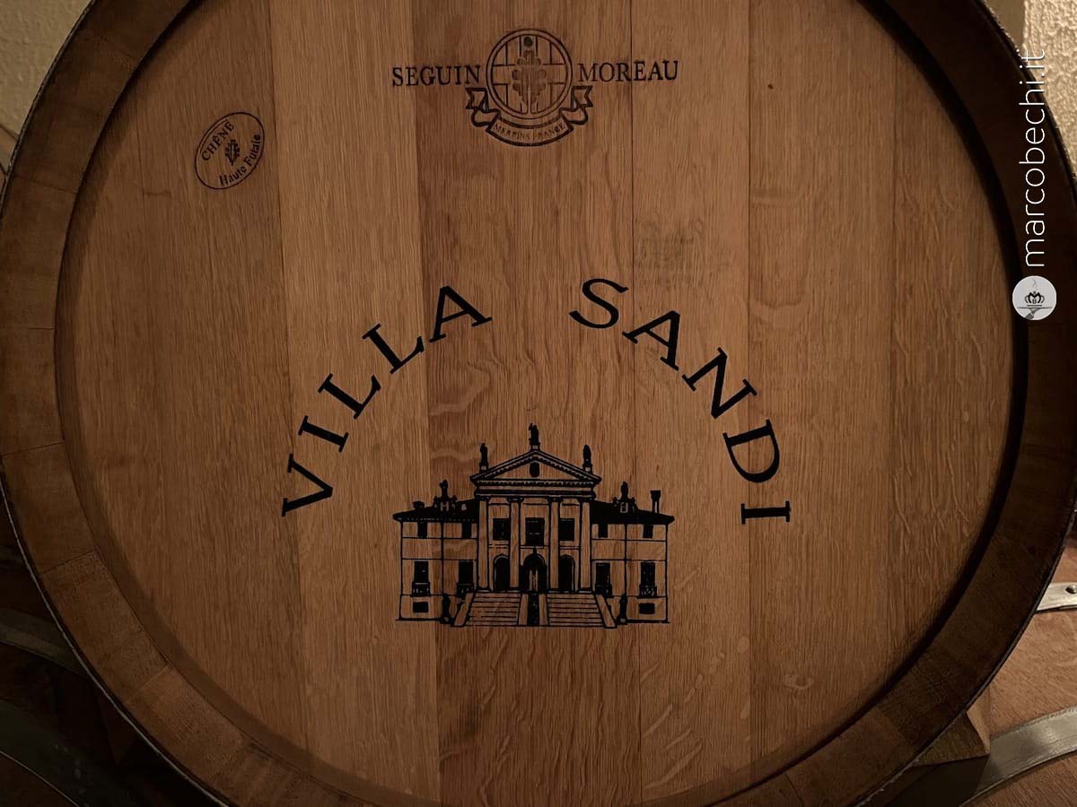 Una delle botti personalizzate