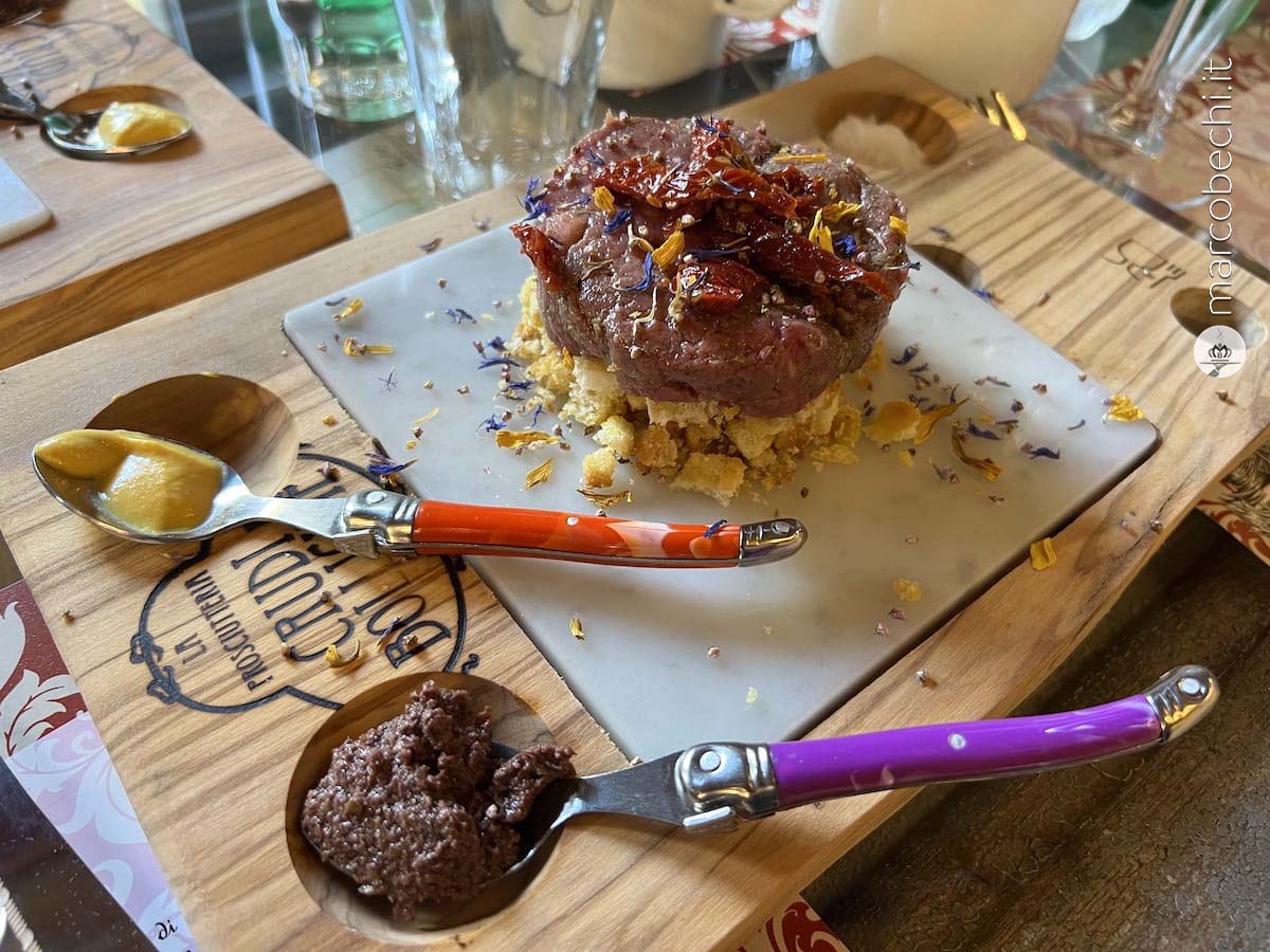 Crudi & Bollicine una delle tartare