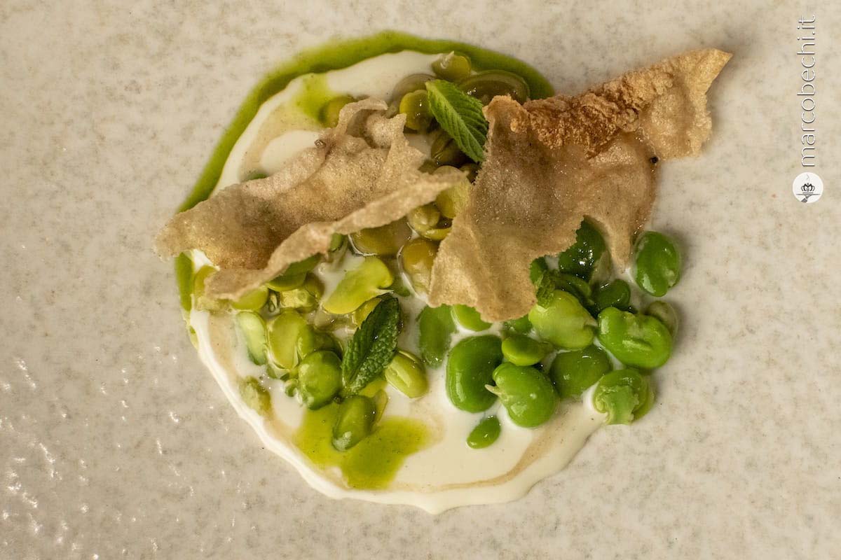 Fave, grano saraceno e formaggio