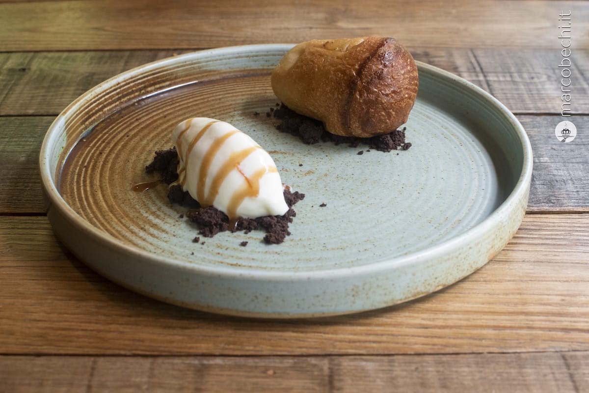Il Gelato fatto in casa e pan brioche