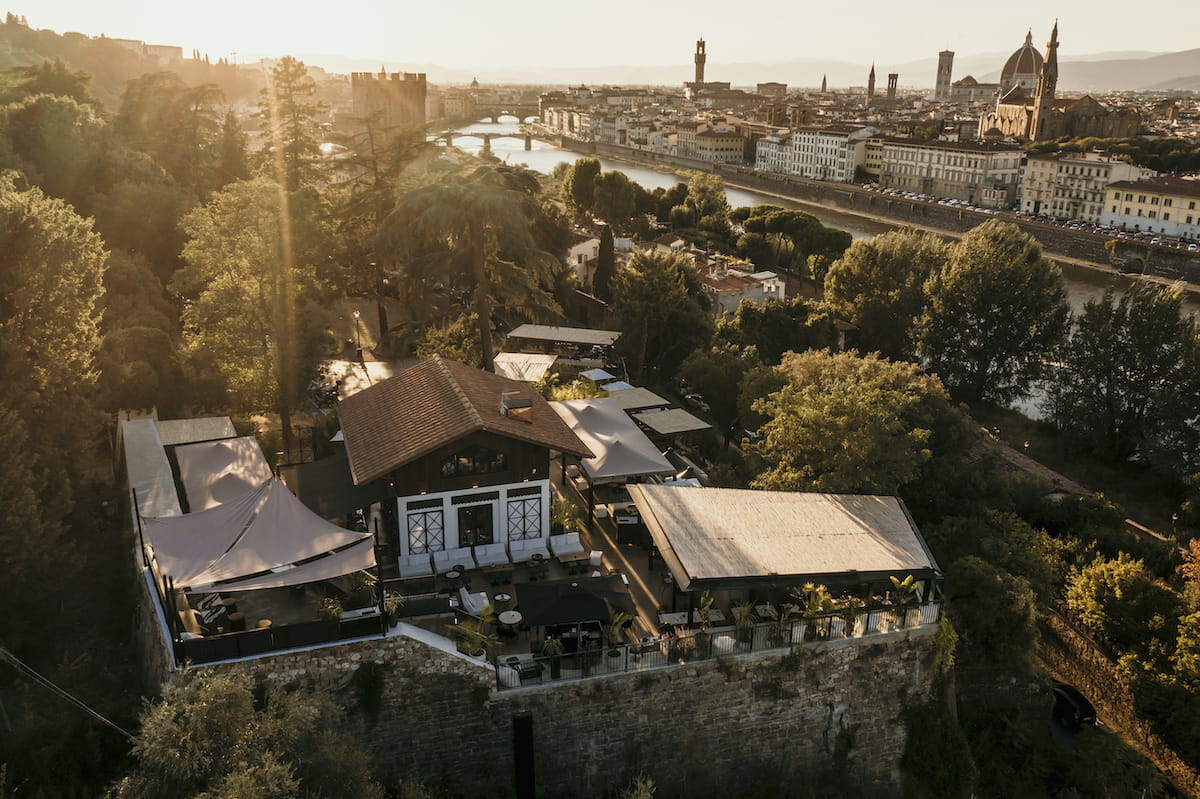Lo sky Line di Firenze visto da The Lodge Club