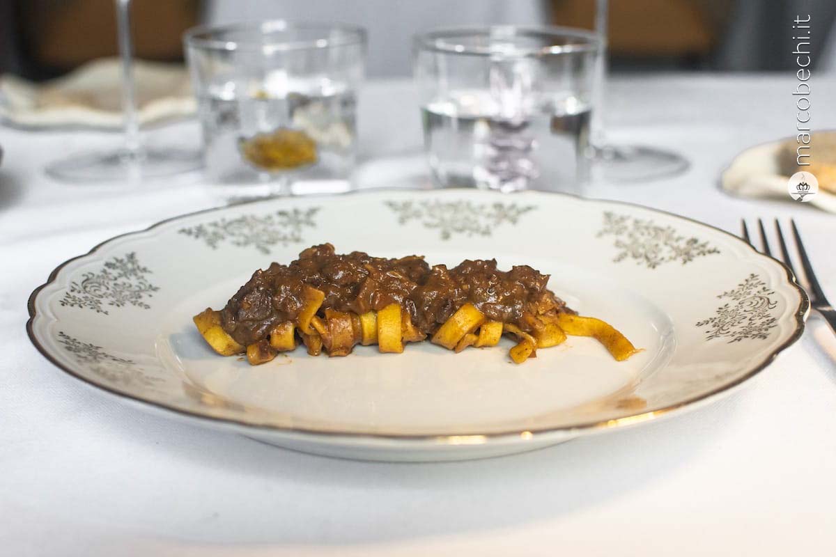 Tagliatella con ragù di cervo