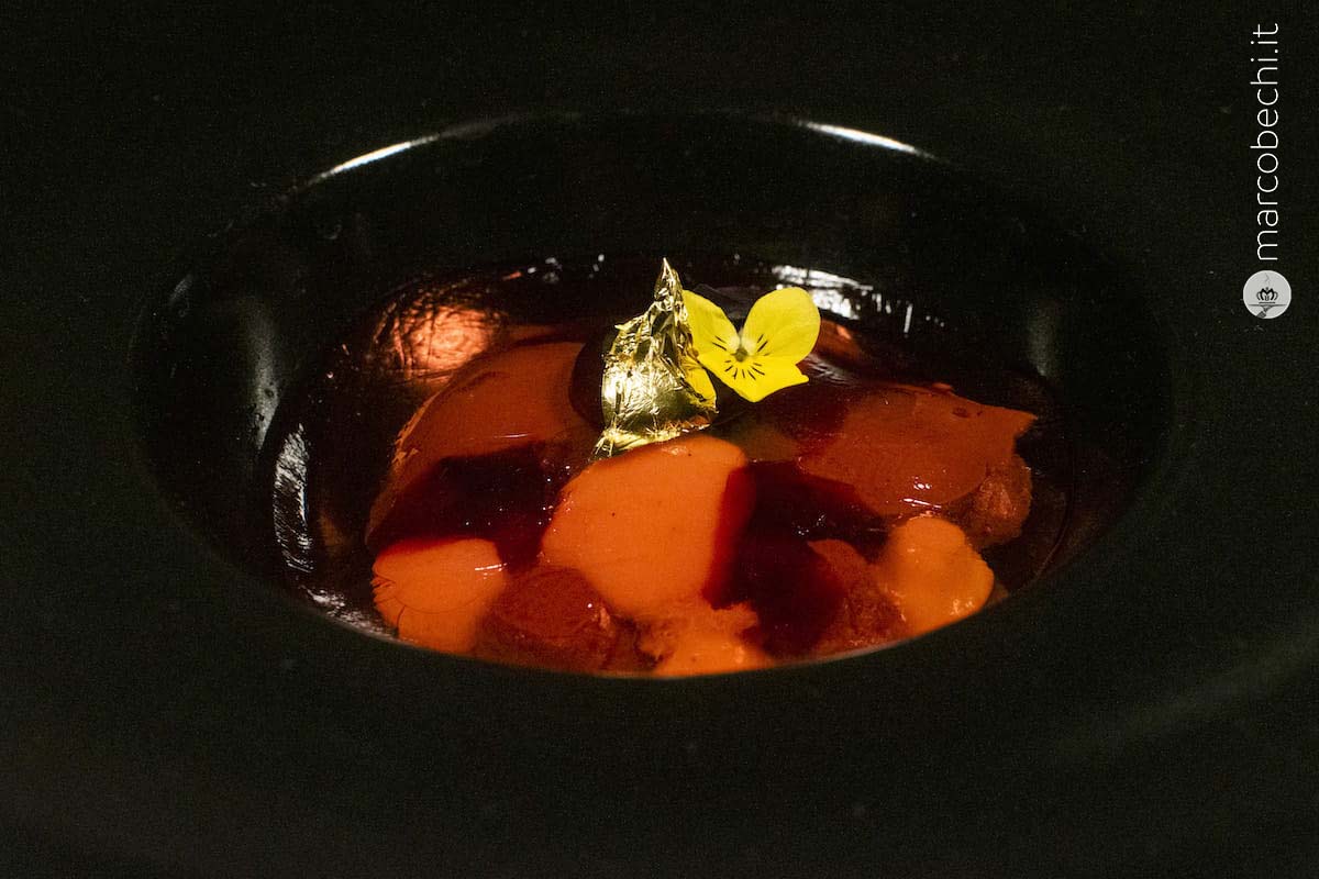 Zuppa inglese nel piatto