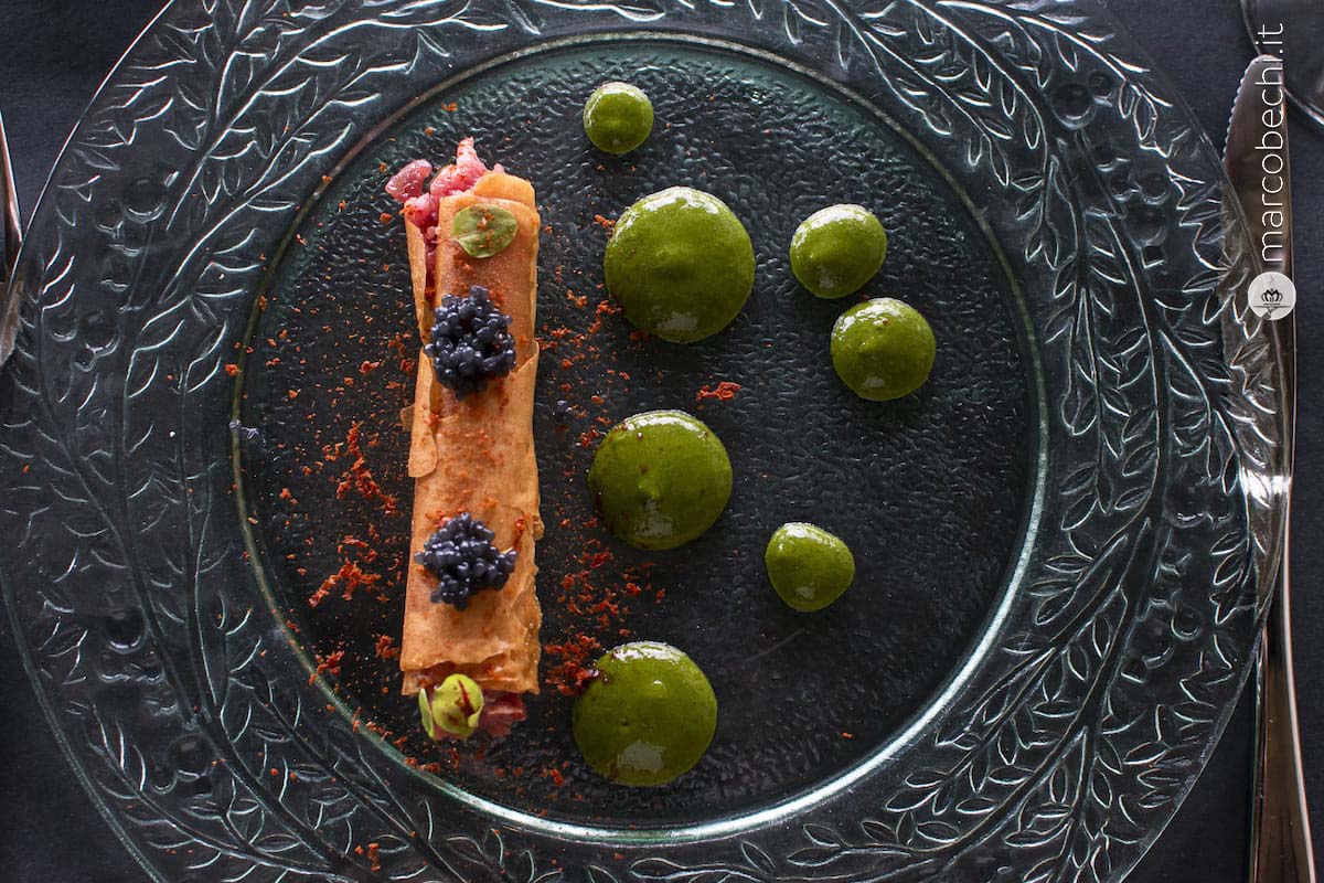 Tartare in pasta fillo