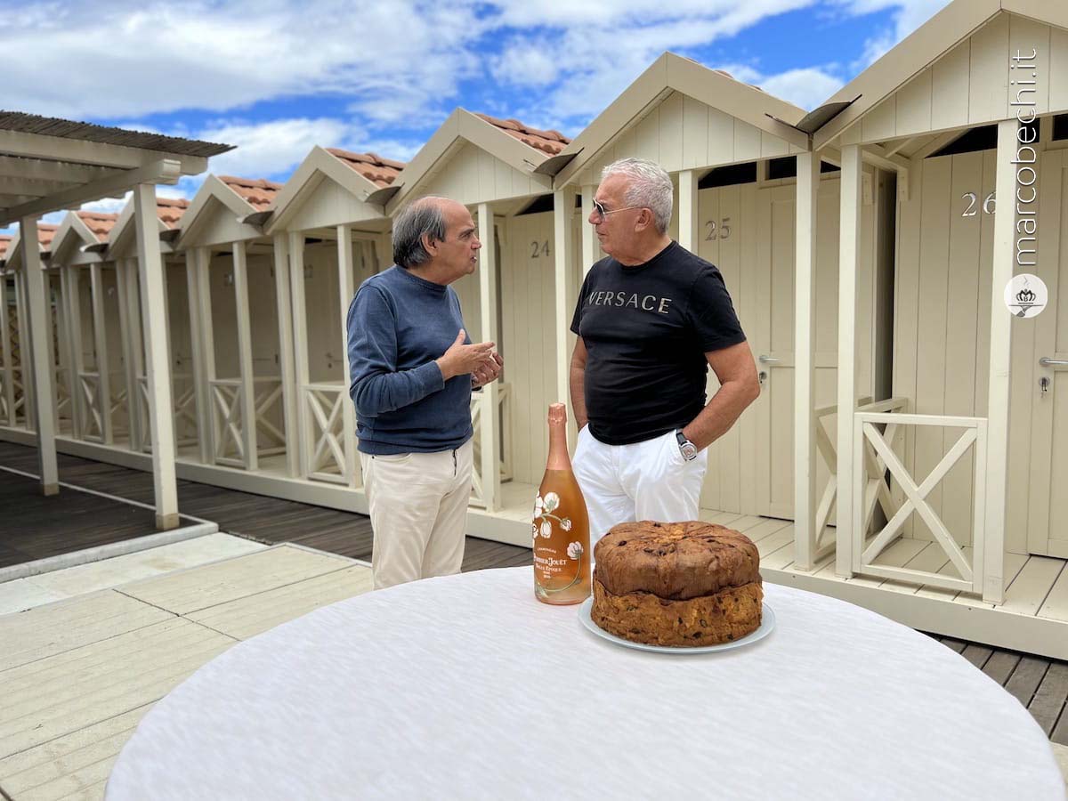Davide paolini e lo chef Igles Corelli