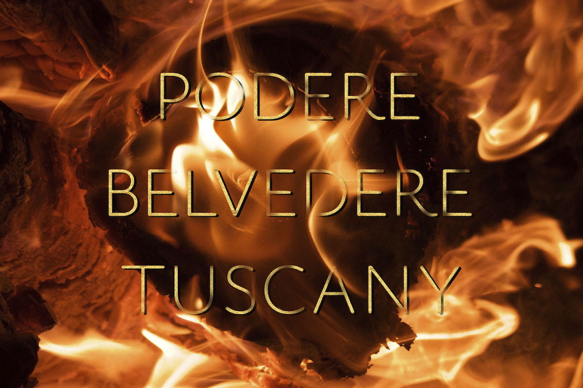 La transizione dal gas al fuoco in cucina al Podere Belvedere Tuscany dello Chef Edoardo Tilli