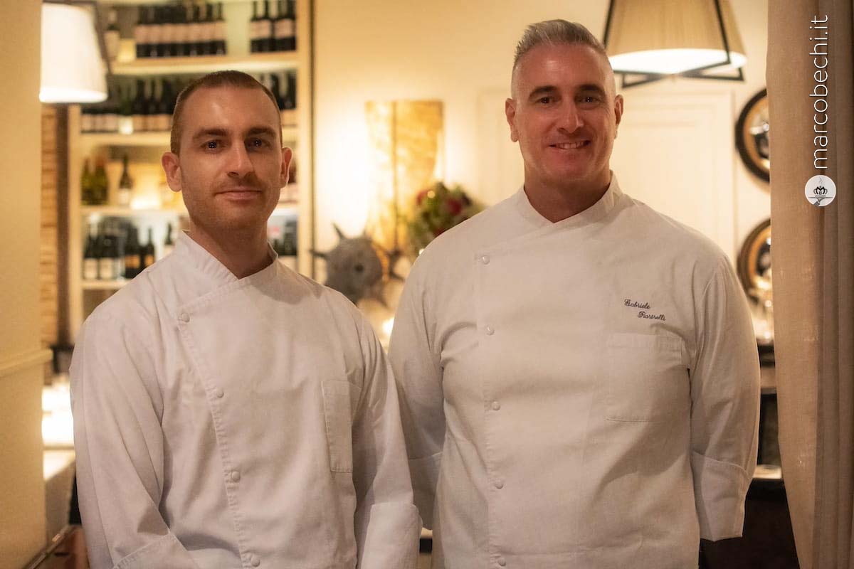 Lo chef Gabriele Rastrelli e il Sous Chef Andrea Pinzauti