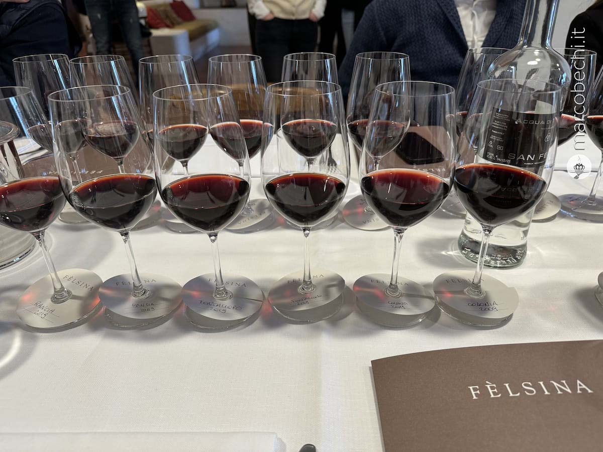 I vini in degustazione