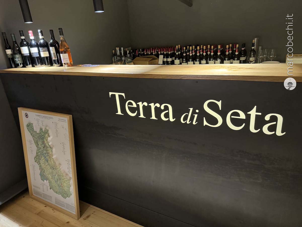 Terra di Seta - La sala degustazione