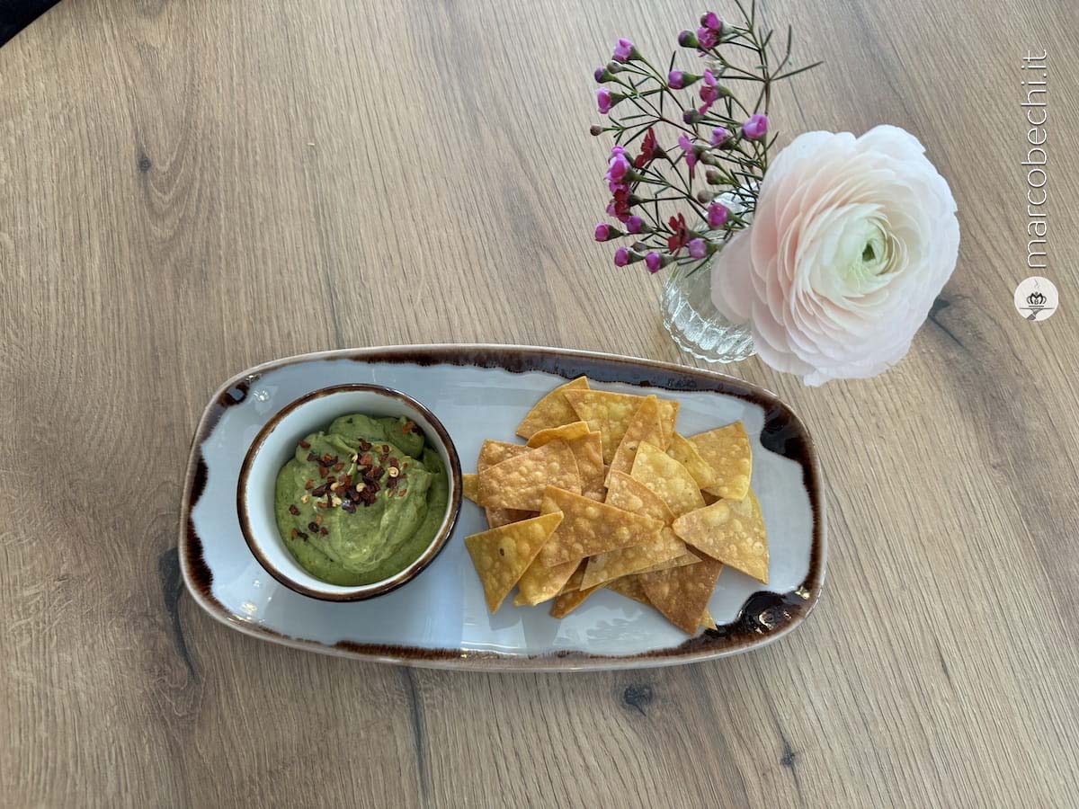 Guacamole e nachos