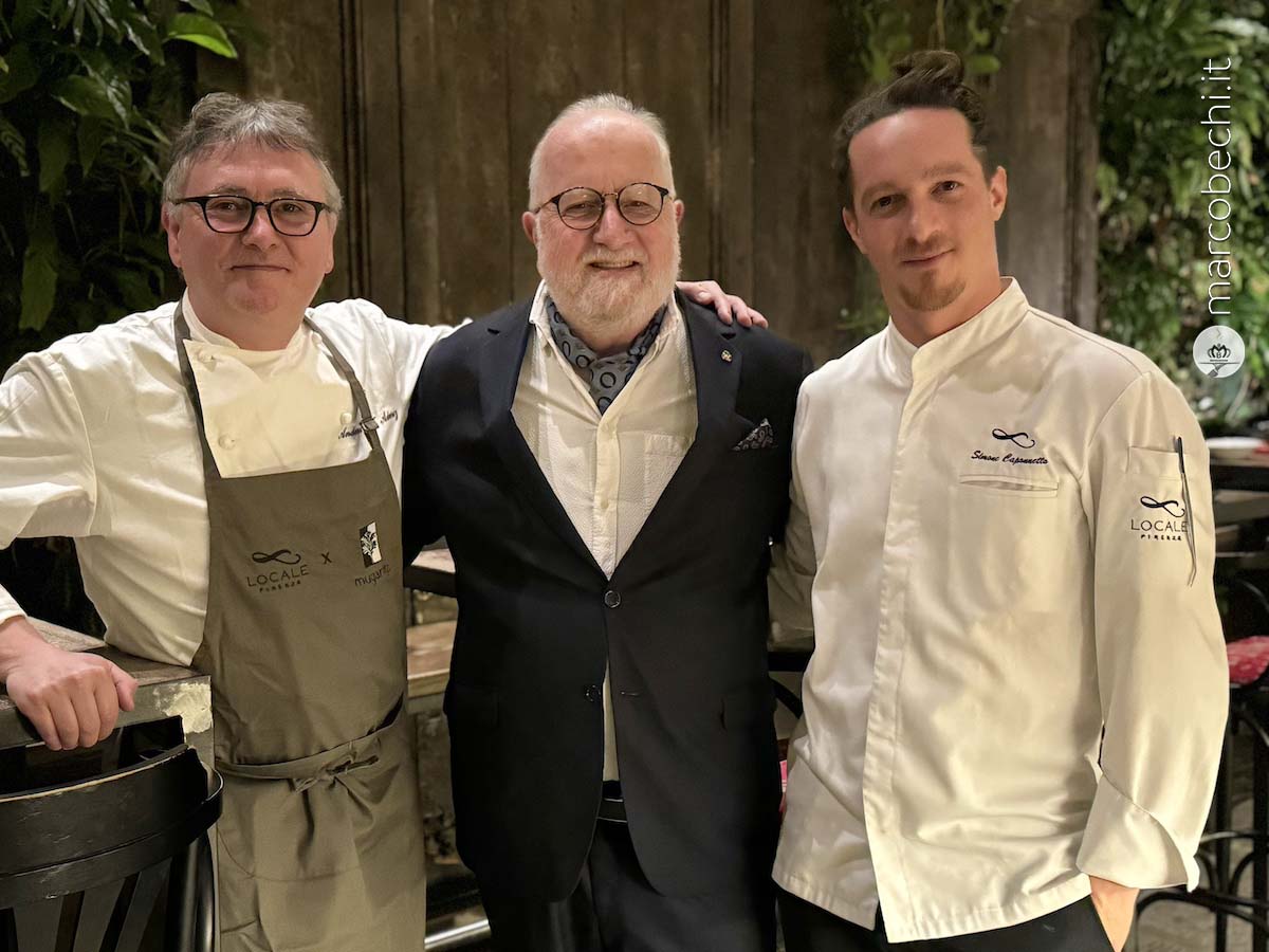 Simone Caponnetto, e lo Chef Andoni Luis Aduriz