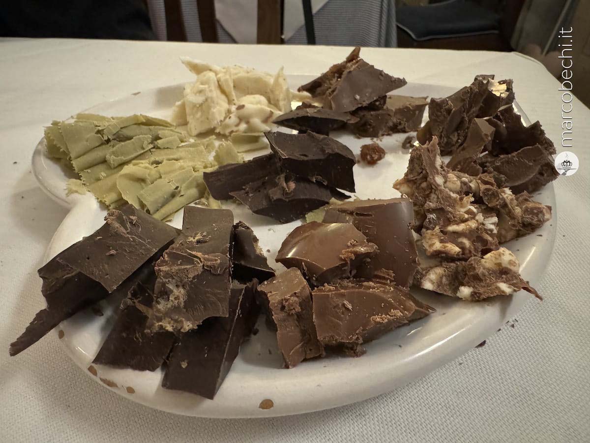 La cioccolata preparata dallo chef