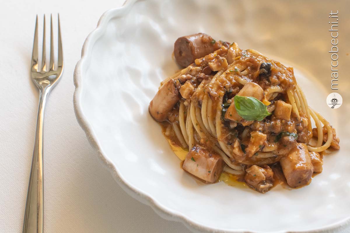 Gli spaghetti al polpo